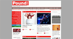Desktop Screenshot of poundarts.org.uk