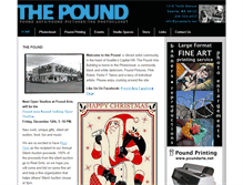 Tablet Screenshot of poundarts.net